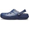 Crocs Unisex-Adult Classic Lined Clog(Navy/Charcoal)
