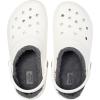 Crocs Unisex-Adult Classic Lined Clog(White/Grey)