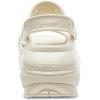 Crocs Unisex-Adult Classic Mega Crush Sandal | Platform Sandals(Bone)