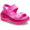 Crocs Unisex-Adult Classic Mega Crush Sandal | Platform Sandals(Juice)
