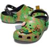 Crocs Unisex-Adult Classic Minecraft Clogs(Multi Green)