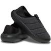 Crocs Unisex-Adult Classic Puff Moc Slipper(Black Suede)