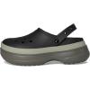 Crocs Unisex-Adult Classic Stacked Clogs Platform Platform(Black)