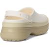 Crocs Unisex-Adult Classic Stacked Clogs Platform Platform(Chalk)