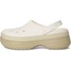 Crocs Unisex-Adult Classic Stacked Clogs Platform Platform(Chalk)