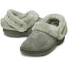 Crocs Unisex-Adult Classic Unfurgettable Clogs, Fuzzy Slippers(Galactic Grey Vegan Suede)
