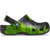 Crocs Unisex-Child Classic Graphic Clog(Black/Lime Punch)