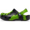 Crocs Unisex-Child Classic Graphic Clog(Black/Lime Punch)
