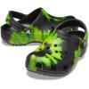 Crocs Unisex-Child Classic Graphic Clog(Black/Lime Punch)
