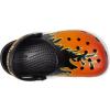 Crocs Unisex-Child Classic Graphic Clog(Black/Multi Flames)