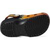Crocs Unisex-Child Classic Graphic Clog(Black/Multi Flames)
