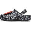 Crocs Unisex-Child Classic Graphic Clog(Black/White)