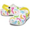 Crocs Unisex-Child Classic Graphic Clog(Butterfly/White)