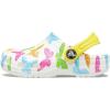 Crocs Unisex-Child Classic Graphic Clog(Butterfly/White)