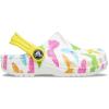 Crocs Unisex-Child Classic Graphic Clog(Butterfly/White)