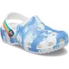 Crocs Unisex-Child Classic Graphic Clog(Clouds/Rainbow)