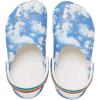 Crocs Unisex-Child Classic Graphic Clog(Clouds/Rainbow)