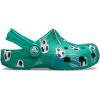 Crocs Unisex-Child Classic Graphic Clog(Deep Green)