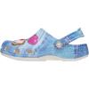 Crocs Unisex-Child Classic Graphic Clog(Denim Patch/White Multi)