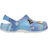 Crocs Unisex-Child Classic Graphic Clog(Denim Patch/White Multi)