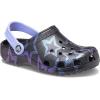 Crocs Unisex-Child Classic Graphic Clog(Stars/Black Disco Party)
