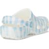 Crocs Unisex-Child Classic Graphic Clog(White/Blue)