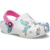 Crocs Unisex-Child Classic Graphic Clog(White/Multi Butterfly)