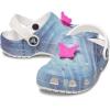 Crocs Unisex-Child Classic Graphic Clog(White/Multi Denim)