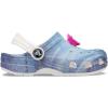 Crocs Unisex-Child Classic Graphic Clog(White/Multi Denim)