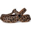 Crocs Unisex-Child Classic Mary Jane Clogs (Toddler)(Sepia/Leopard)