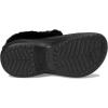 Crocs Women’s Bae Lined Clogs, Fuzzy Platform Slippers(Black)