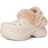 Crocs Women’s Bae Lined Clogs, Fuzzy Platform Slippers(Quartz)