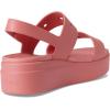 Crocs Women’s Brooklyn 4U Low Wedges, Platform Wedge Sandals for Women(Hot Blush)