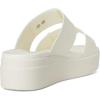 Crocs Women’s Brooklyn Buckle Low Wedges(White/Chalk)