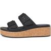 Crocs Women’s Brooklyn Cork Buckle Sandals(Black)