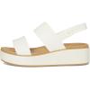 Crocs Women’s Brooklyn Low Wedge Sandals(Chalk/Tan)