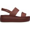 Crocs Women’s Brooklyn Low Wedge Sandals(Dark Clay)