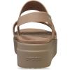 Crocs Women’s Brooklyn Low Wedge Sandals(Latte/Mushroom)