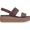 Crocs Women’s Brooklyn Low Wedge Sandals(Mocha/Mushroom)