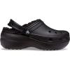 Crocs Womens Classic Lined Platform Clogs(Black)