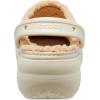 Crocs Womens Classic Lined Platform Clogs(Bone)