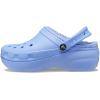Crocs Womens Classic Lined Platform Clogs(Moon Jelly)