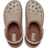 Crocs Womens Classic Lined Platform Clogs(Mushroom)
