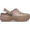Crocs Womens Classic Lined Platform Clogs(Mushroom)