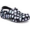 Crocs Women’s Classic Marbled Tie-dye Clogs(Black White)