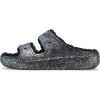 Crocs Women’s Classic Marbled Tie-dye Clogs(Black/Multi Glitter)