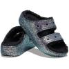 Crocs Women’s Classic Marbled Tie-dye Clogs(Black/Multi Glitter)