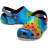 Crocs Women’s Classic Marbled Tie-dye Clogs(Black/Multi Spray Dye)