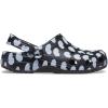 Crocs Women’s Classic Marbled Tie-dye Clogs(Black/White)