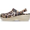 Crocs Women’s Classic Marbled Tie-dye Clogs(Bone/Leopard Animal Remix)